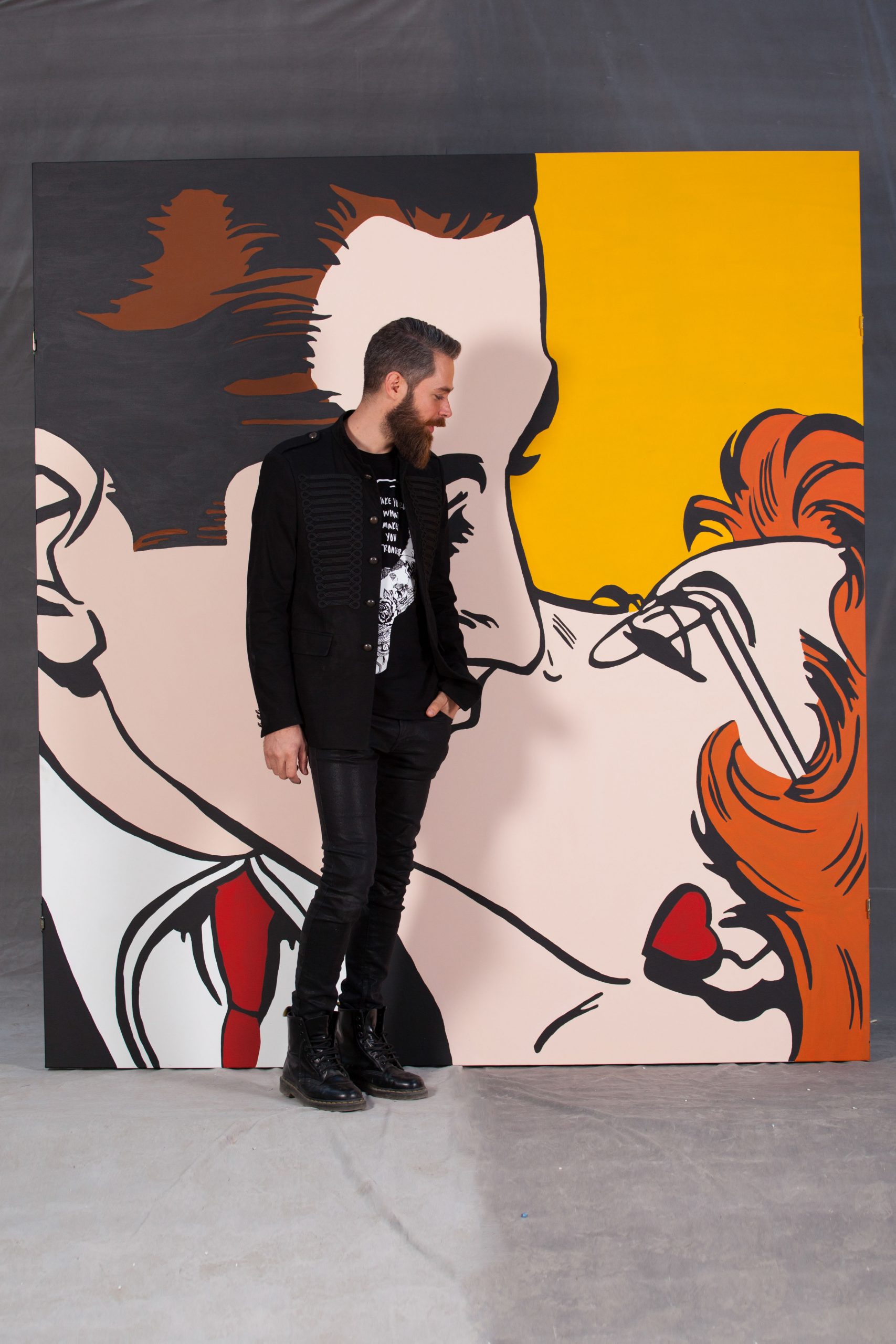 inchiriere fundal pop art